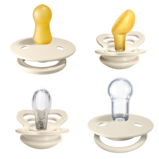 BIBS Try-It Collection - Ivory, BIBS, Bibs, BIBS BPA-Free Natural Rubber Baby Pacifier, BIBS Ivory, BIBS Pacifier, BIBS Pacifiers, Bibs Supreme, BIBS Supreme Pacifier, BIBS Supreme Silicone P