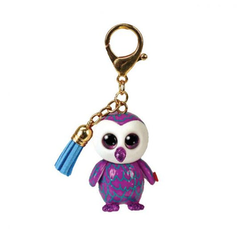Ty Mini Boo Collectible Clip - Moonlight the Owl, Ty Inc, Beanie Boo, Beanie Boos, cf-type-beanie-boo-clip, cf-vendor-ty-inc, Keychain, Mini Boo, Moonlight the Owl, Stocking Stuffer, Stocking