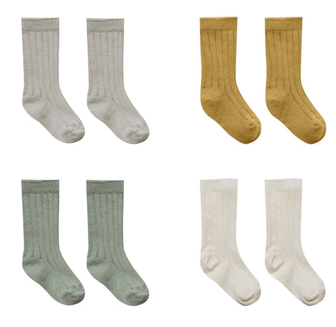 Quincy Mae Baby Socks - Fog/Ocre/Natural/Moss, Quincy Mae, Baby Socks, Els PW 5060, Quincy Mae, Quincy Mae Baby Socks, Quincy Mae Baby Socks - Fog/Ocre/Natural/Moss, Quincy Mae Fog Ocre Natur