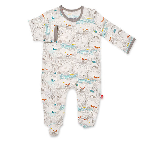 Magnetic Me Big Sky Modal Magnetic Footie, Magnificent Baby, Baby Boy, Baby Boy Clothing, Baby Clothing, Baby Gift, Baby Shower, Baby Shower Gift, cf-size-12-18-months, cf-size-9-12-months, c