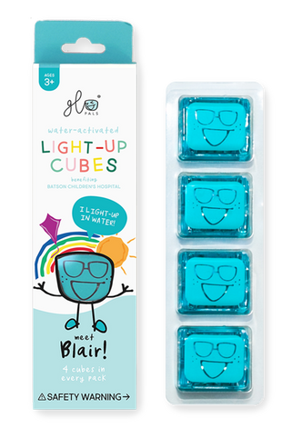Blair - Blue Light Up Cubes, Glo Pals, Blair Blue Glo Pal, EB Boys, EB Girls, Glo Pal, Glo Pals, Glo Pals Character, Glo Pals Light Up Cubes, Glo Pals Light Up Cubes - Blair, Glo Pals Light-U