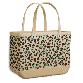 Large Bogg Bag - Leopard Turquoise, Bogg, Beach Bag, Bogg, Bogg Bag, Bogg Bag Leopard Turquoise, Bogg Bagg, Bogg Bags, Boggs, cf-type-handbags, cf-vendor-bogg, Large Bogg Bag, Large Bogg Bag 