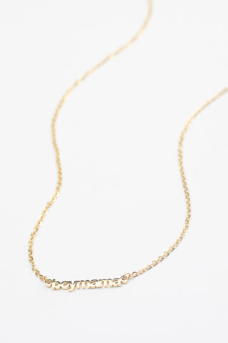 Le La Lo Ladies Script Necklace - Boy Mama, LE LA LO, Boy Mama, Boy Mama Necklace, cf-vendor-le-la-lo, Jewelry, LE LA LO, LE LA LO Bracelet, Mommy & Me Jewelry, Mommy & Me LE LA LO, Mommy and