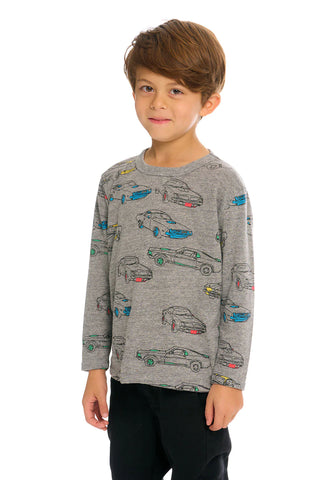 Chaser Muscle Cars L/S Tee, Chaser, Boys Clothing, Car, Cars, cf-size-10, cf-type-shirts-&-tops, cf-vendor-chaser, Chaser, Chaser Brand, Chaser Kids, Chaser Kids Tee, Chaser Long Sleeve, Chas