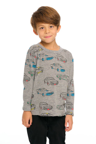 Chaser Muscle Cars L/S Tee, Chaser, Boys Clothing, Car, Cars, cf-size-10, cf-type-shirts-&-tops, cf-vendor-chaser, Chaser, Chaser Brand, Chaser Kids, Chaser Kids Tee, Chaser Long Sleeve, Chas