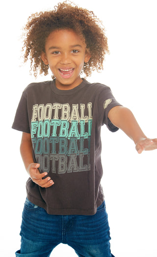 Chaser Football Vintage Black Gauzy Cotton Tee, Chaser, Boys Clothing, Boys Tee, Chaser, Chaser Football, Chaser Football Vintage Black Gauzy Cotton Tee, Chaser Kids, Chaser Kids Tee, Chaser 