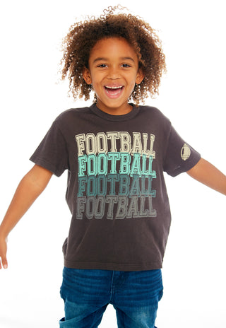 Chaser Football Vintage Black Gauzy Cotton Tee, Chaser, Boys Clothing, Boys Tee, Chaser, Chaser Football, Chaser Football Vintage Black Gauzy Cotton Tee, Chaser Kids, Chaser Kids Tee, Chaser 