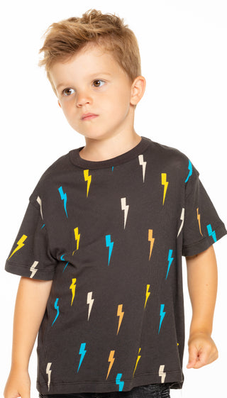 Chaser Bolt Toss S/S Tee, Chaser, Boys Clothing, Boys Tee, Chaser, Chaser Bolt Toss S/S Tee, Chaser Kids, Chaser Kids Tee, Chaser Lightning Bolt, Chaser Tee, JAN23, Lightning Bolt, Rainbow Di