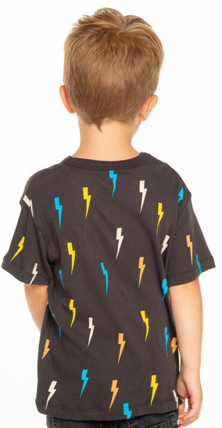 Chaser Bolt Toss S/S Tee, Chaser, Boys Clothing, Boys Tee, Chaser, Chaser Bolt Toss S/S Tee, Chaser Kids, Chaser Kids Tee, Chaser Lightning Bolt, Chaser Tee, JAN23, Lightning Bolt, Rainbow Di