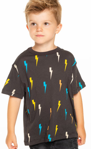 Chaser Bolt Toss S/S Tee, Chaser, Boys Clothing, Boys Tee, Chaser, Chaser Bolt Toss S/S Tee, Chaser Kids, Chaser Kids Tee, Chaser Lightning Bolt, Chaser Tee, JAN23, Lightning Bolt, Rainbow Di