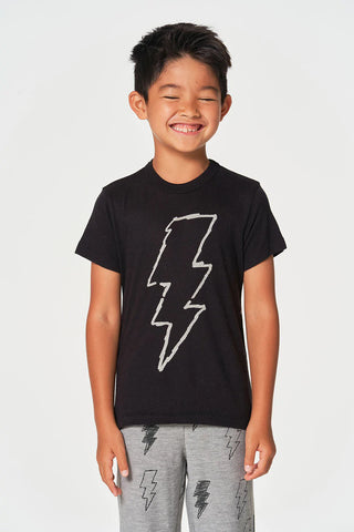 Chaser Scribble Bolt S/S Tee, Chaser, Boys Clothing, cf-size-8, cf-type-tee, cf-vendor-chaser, Chaser, Chaser Kids, Chaser Kids Tee, Chaser Scribble Bolt S/S Tee, Chaser Tee, JAN23, Lightning