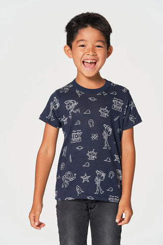 Chaser Toy Story Doodle Pattern S/S Tee, Chaser, Boys Clothing, Boys Tee, cf-size-10, cf-size-12, cf-size-5, cf-size-6, cf-size-7, cf-type-tee, cf-vendor-chaser, Chaser, Chaser Kids, Chaser K