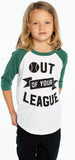 Chaser Out of Your League Raglan Baseball Tee, Chaser, Baseball, Baseball tee, Black Friday, Boys Clothing, Boys Tee, Chaser, Chaser Baseball, Chaser Brand, Chaser Kids, Chaser TShirt, Cyber 