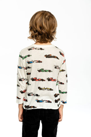 Chaser Vintage Race Cars L/S Crew Neck Tee, Chaser, Chaser, Chaser Kids, Chaser Kids Shirt, Chaser Kids Tee, Chaser L/S tee, Chaser Long Sleeve, Chaser Long Sleeve Tee, Chaser LS Tee, Chaser 