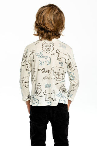 Chaser Dog Daze Charity L/S Crew Neck Tee, Chaser, cf-size-2, cf-size-4, cf-size-6, cf-type-shirt, cf-vendor-chaser, Chaser, Chaser Dog Charity L/S Crew Neck Tee, Chaser Dog Daze, Chaser Dog 