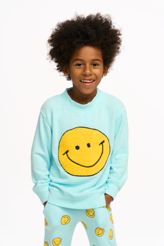 Chaser Smiley Toby Pullover, Chaser, cf-size-2, cf-size-5, cf-type-shirts-&-tops, cf-vendor-chaser, Chaser, Chaser Kids, Chaser Pullover, Chaser Sweatshirt, Happy, pullover, Smiley, Smiley Fa