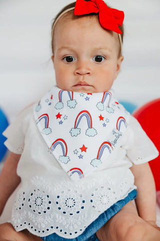 Copper Pearl Liberty Bandana Bib Set, Copper Pearl, 4th of July, All Things Holiday, Baby Shower, Baby Shower Gift, Bandana Bib Set, Bandana Bibs, Bandanna Bibs, cf-type-bib-set, cf-vendor-co