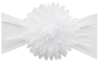Baby Bling Chiffon Carnation Flower-White, Baby Bling, Baby Baby Bling Headbands, Baby Bling, Baby Bling Bows, Baby Bling Chiffon Carnation Flower, Baby Bling Flower Headband, Baby Bling Spri