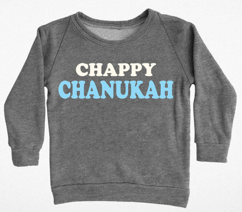 Tiny Whales Chappy Chanukah Grey Sweatshirt, Tiny Whales, All Things Holiday, cf-size-8y, cf-type-sweatshirt, cf-vendor-tiny-whales, Chanukah, Christmas in July, Els PW 8258, End of Year, End