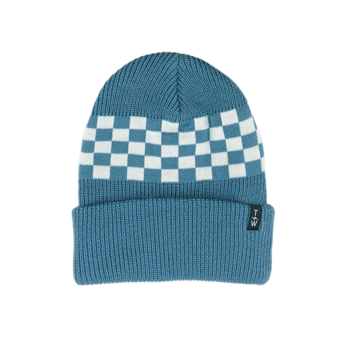 Tiny Whales Check It Ocean Beanie, Tiny Whales, Beanie, cf-size-toddler-2-5y, cf-size-youth-6-12y, cf-type-hats, cf-vendor-tiny-whales, Check It, CM22, Tiny Whales, Tiny Whales Beanie, Tiny W