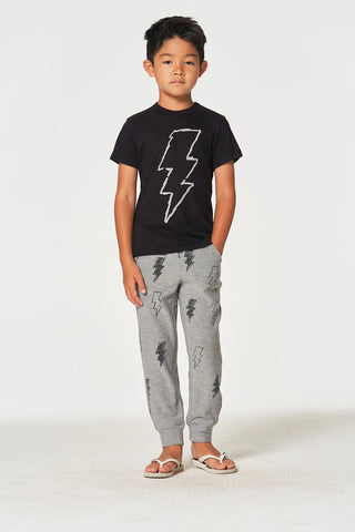Chaser Scribble Bolt S/S Tee, Chaser, Boys Clothing, cf-size-8, cf-type-tee, cf-vendor-chaser, Chaser, Chaser Kids, Chaser Kids Tee, Chaser Scribble Bolt S/S Tee, Chaser Tee, JAN23, Lightning