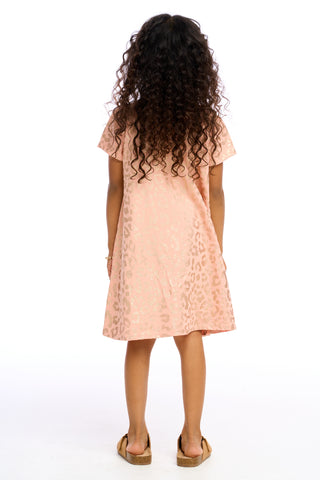 Chaser Leopard Foil Rose Gold S/S Dress, Chaser, cf-size-4, cf-type-dress, cf-vendor-chaser, Chaser, Chaser Dress, Chaser Dresses, Dress, JAN23, Leopard Dress, Leopard Foil Rose Gold S/S Dres