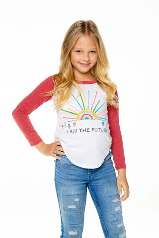 Chaser My Future Vintage Jersey L/S Baseball Tee, Chaser, Baseball Tee, Chaser, Chaser Brand, chaser future, Chaser Future Tee, Chaser I am the Future, Chaser Kid, Chaser Kids, Chaser Kids Sh