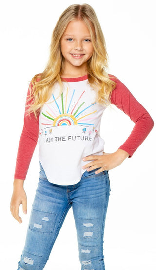 Chaser My Future Vintage Jersey L/S Baseball Tee, Chaser, Baseball Tee, Chaser, Chaser Brand, chaser future, Chaser Future Tee, Chaser I am the Future, Chaser Kid, Chaser Kids, Chaser Kids Sh