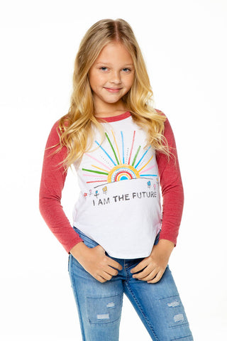 Chaser My Future Vintage Jersey L/S Baseball Tee, Chaser, Baseball Tee, Chaser, Chaser Brand, chaser future, Chaser Future Tee, Chaser I am the Future, Chaser Kid, Chaser Kids, Chaser Kids Sh