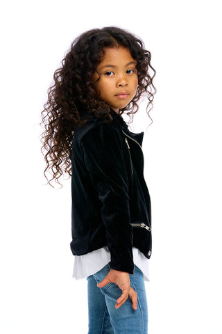 Chaser Stretch Velvet Moto Jacket, Chaser, cf-size-2, cf-size-4, cf-size-5, cf-size-6, cf-size-7, cf-type-jacket, cf-vendor-chaser, Chaser Jacket, Chaser Moto Jacket, Chaser Velvet, Jacket, J