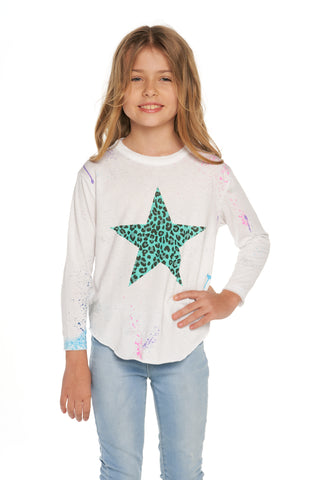 Chaser Splatter Paint Animal Heart L/S Shirttail Tee, Chaser, Chaser, Chaser Kids, Chaser L/s, Chaser L/S Tee, Chaser Long Sleeve, Chaser LS Tee, Chaser Splatter Paint Animal Heart, Chaser Sp