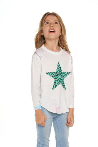 Chaser Splatter Paint Animal Heart L/S Shirttail Tee, Chaser, Chaser, Chaser Kids, Chaser L/s, Chaser L/S Tee, Chaser Long Sleeve, Chaser LS Tee, Chaser Splatter Paint Animal Heart, Chaser Sp