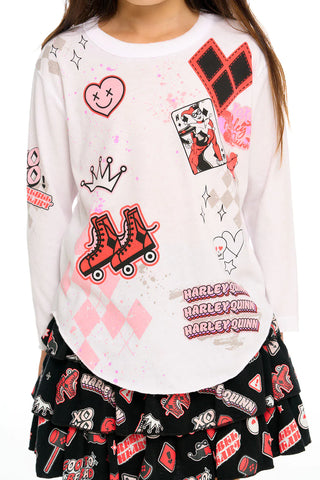 Chaser Harley Quinn Mash Up L/S Tee, Chaser, cf-size-2, cf-size-3, cf-size-4, cf-size-5, cf-size-6, cf-size-7, cf-size-8, cf-type-tee, cf-vendor-chaser, Chaser, Chaser Harley Quinn, Chaser Te