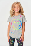 Chaser Happy Face S/S Tee, Chaser, Chaser, Chaser Brand, Chaser Happy Face, Chaser Happy Face S/S Tee, Chaser Kids, Chaser Kids Shirt, Chaser Kids Tee, Girls Clothing, Happy Face, JAN23, Smil
