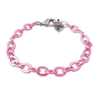 Charm It! Pink Chain Bracelet, Charm It!, Bracelet, cf-type-bracelets, cf-vendor-charm-it, Charm Bracelet, Charm It!, Charm It! Bracelet, Charm It! Chain Bracelet, Charm It! Pink Chain Bracel