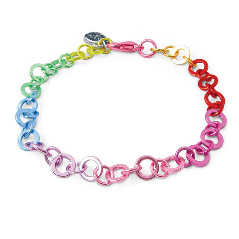 Charm It! Rainbow Chain Bracelet, Charm It!, Bracelet, cf-type-bracelets, cf-vendor-charm-it, Charm Bracelet, Charm It!, Charm It! Bracelet, Charm It! Chain Bracelet, Charm It! Rainbow Chain 