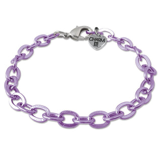 Charm It! Purple Chain Bracelet, Charm It!, Bracelet, cf-type-bracelets, cf-vendor-charm-it, Charm Bracelet, Charm It!, Charm It! Bracelet, Charm It! Chain Bracelet, Charm It! Purple Chain Br