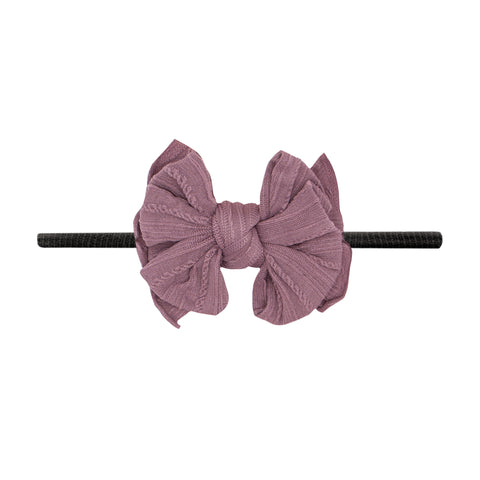Baby Bling Lilac / Black Cable Knit Lil FAB Skinny Headband, Baby Bling, Baby Bling, Baby Bling Bows, Baby Bling Cable Knit Lil FAB Skinny Headband, Baby Bling Fall 2021, Baby Bling Headband,