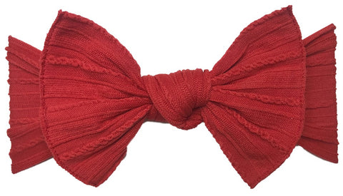 Baby Bling Cherry Cable Knit Knot Headband, Baby Bling, Baby Bling, Baby Bling Bows, Baby BLing Cable Knit Knot, Baby Bling Fall 2018 Release, Baby Bling headband, Baby Bling Knot Headband, B
