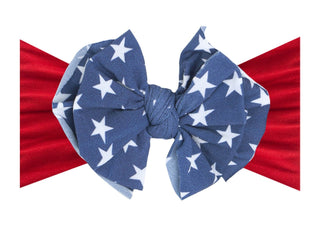 Baby Bling Blue Star w/Cherry FAB-BOW-LOUS Headband, Baby Bling, 4th of July, 4th of July Hair Accessory, 4th of July Headband, Babby Bling headband, Baby Bling, Baby Bling 4th of July Headba
