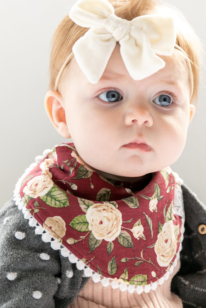 Copper Pearl Scarlet Fashion Bib Set Basically Bows & Bowties