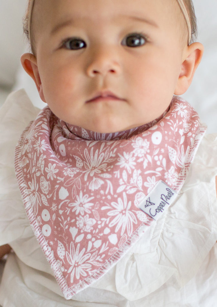 Copper Pearl Olive Bandana Bib Set Basically Bows & Bowties