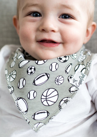 Copper Pearl Varsity Bandana Bib Set, Copper Pearl, Baby Shower, Baby Shower Gift, Bandana Bib Set, Bandana Bibs, Bandanna Bibs, Baseball, Boy Bib Set, Copper Pearl, Copper Pearl Bandanna Bib