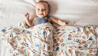 Copper Pearl Varsity Swaddle Blanket, Copper Pearl, Copper Pearl, Copper Pearl Swaddling Blanket, Copper Pearl Varsity, Knit Swaddle Blanket, Sport, Sports, Swaddling Blanket, Varsity, Swaddl