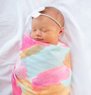 Copper Pearl Monet Knit Swaddle Blanket, Copper Pearl, Copper Pearl, Copper Pearl Monet, Copper Pearl Monet Knit Swaddle Blanket, Copper Pearl Swaddling Blanket, Knit Swaddle Blanket, Monet, 