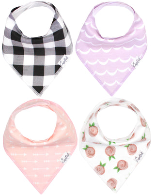 Copper Pearl Rosie Bandana Bib Set, Copper Pearl, Baby Shower, Baby Shower Gift, Bandana Bib Set, Bandana Bibs, Bandanna Bibs, cf-type-bib-set, cf-vendor-copper-pearl, Copper Pearl, Copper Pe