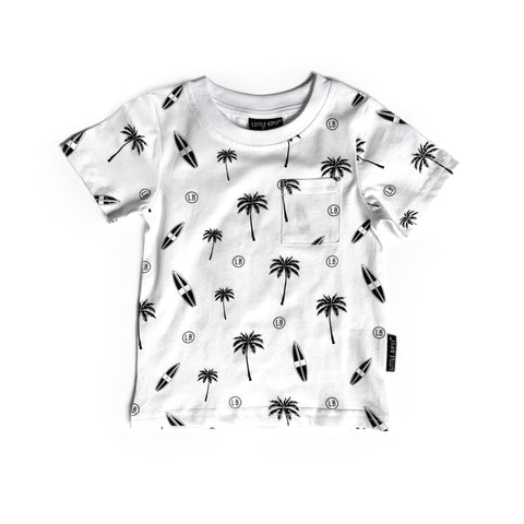Little Bipsy Palm Print Tee, Little Bipsy Collection, cf-size-18-24-months, cf-type-tee, cf-vendor-little-bipsy-collection, LBSS23, Little Bipsy, Little Bipsy Tee, Palm Springs Collection, Pa