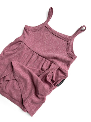 Little Bipsy Ribbed Tank Dress - Hibiscus, Little Bipsy Collection, cf-size-18-24-months, cf-size-3-6-months, cf-size-4t-5t, cf-size-6-12-months, cf-type-dress, cf-vendor-little-bipsy-collect