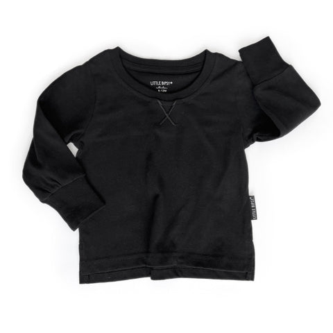 Little Bipsy Long Sleeve Tee - Black, Little Bipsy Collection, cf-size-3-6-months, cf-size-7-8, cf-type-tee, cf-vendor-little-bipsy-collection, CM22, JAN23, LB Fall 2022 Launch 3, Little Bips