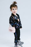 Doe A Dear Peacock Sequin Side Trim Leggings, Doe a Dear, Bottoms, cf-size-2t, cf-size-3t, cf-size-4, cf-size-4t, cf-type-leggings, cf-vendor-doe-a-dear, Doe A Dear, Doe A Dear Leggings, Doe 